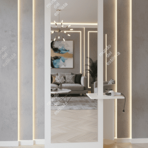 Espejo para estetica media luna