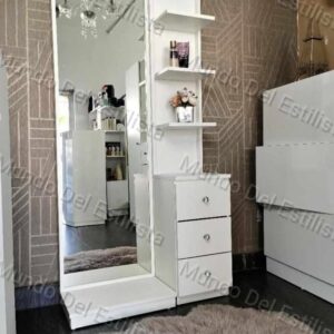 Espejo y repisa organizador